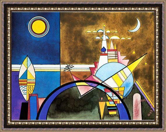 Wassily Kandinsky Picture Xvi The Great Gate of Kiev Stage Set for Mussorgsky S Pictures at an Exhibition in 1928 Framed Print