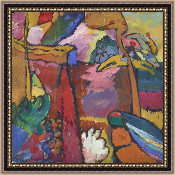 Wassily Kandinsky Study for Improvisation V C.1910 Framed Painting