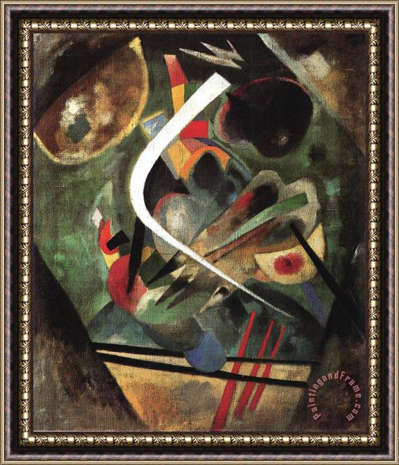 Wassily Kandinsky White Stroke 1920 Framed Painting