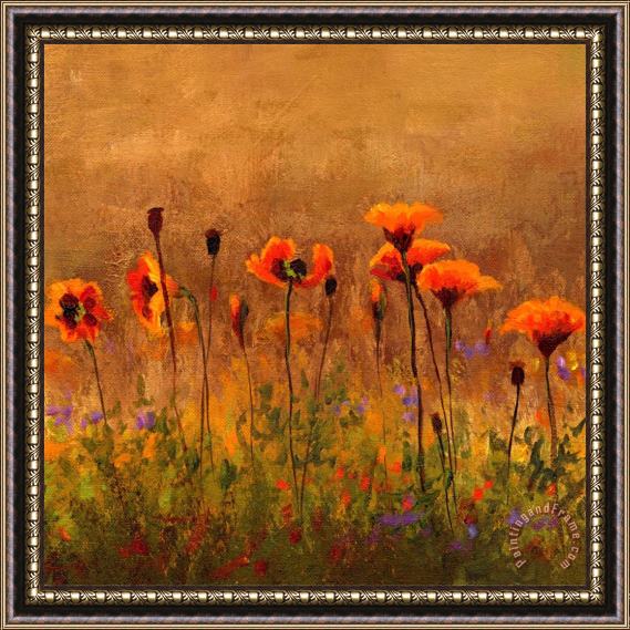 Wendy Kroeker California Poppies 1 Framed Painting