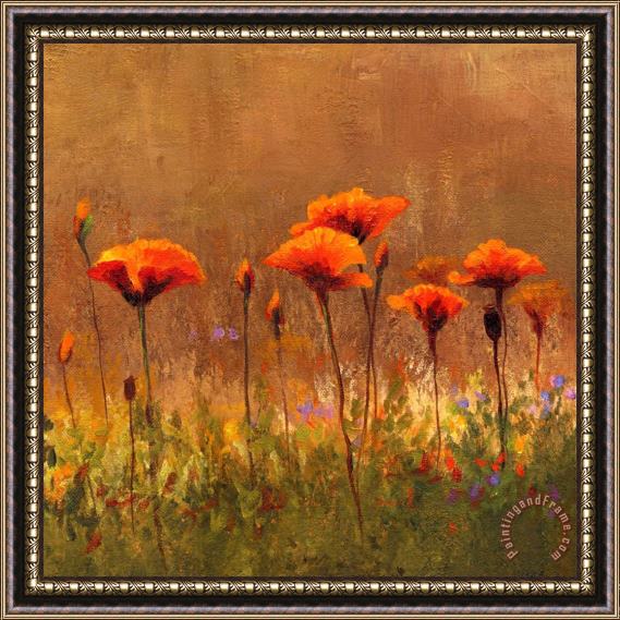 Wendy Kroeker California Poppies 2 Framed Painting