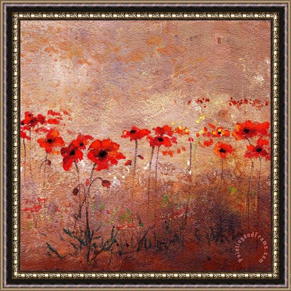 Wendy Kroeker Field Poppies 1 Framed Painting