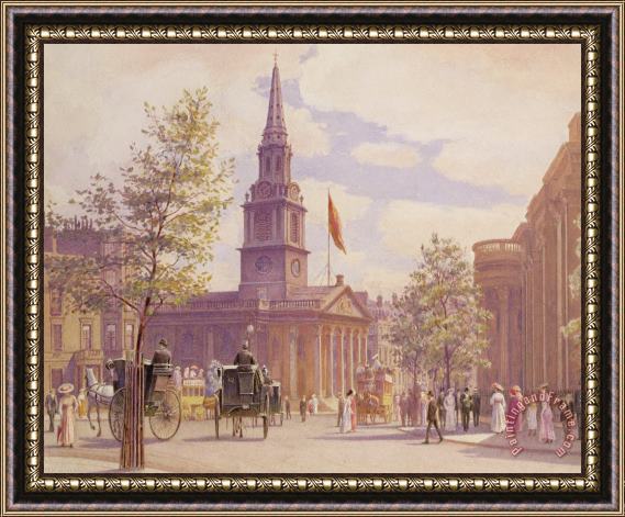 WH Simpson St. Martin's In The Fields London Framed Print