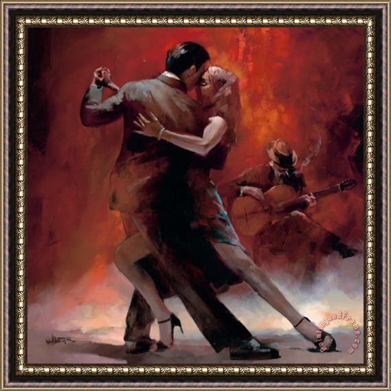 willem haenraets Tango Argentino Ii Framed Painting