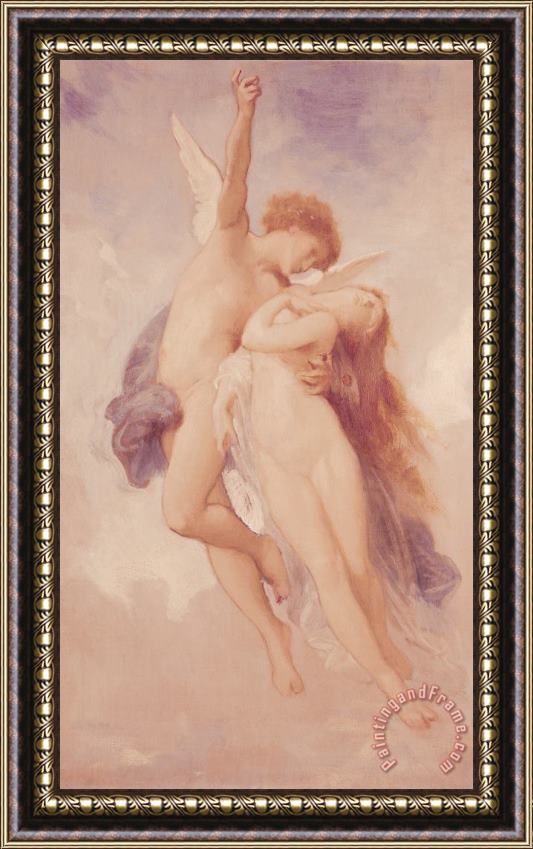 William Adolphe Bouguereau Cupid and Psyche Framed Painting
