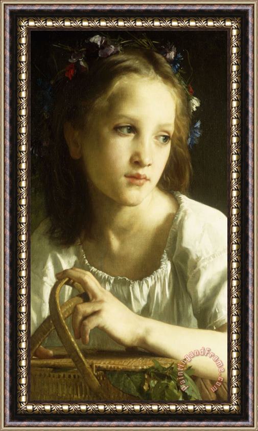 William Adolphe Bouguereau La Petite Ophelie Framed Print