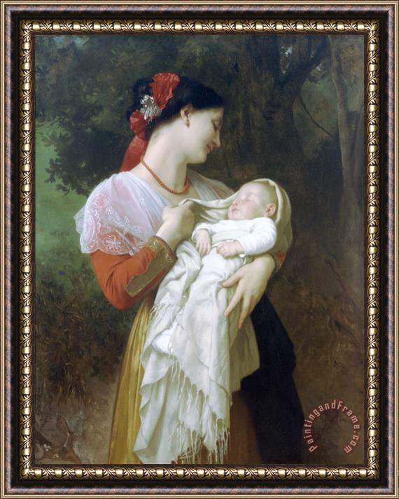 William Adolphe Bouguereau Maternal Admiration Framed Print