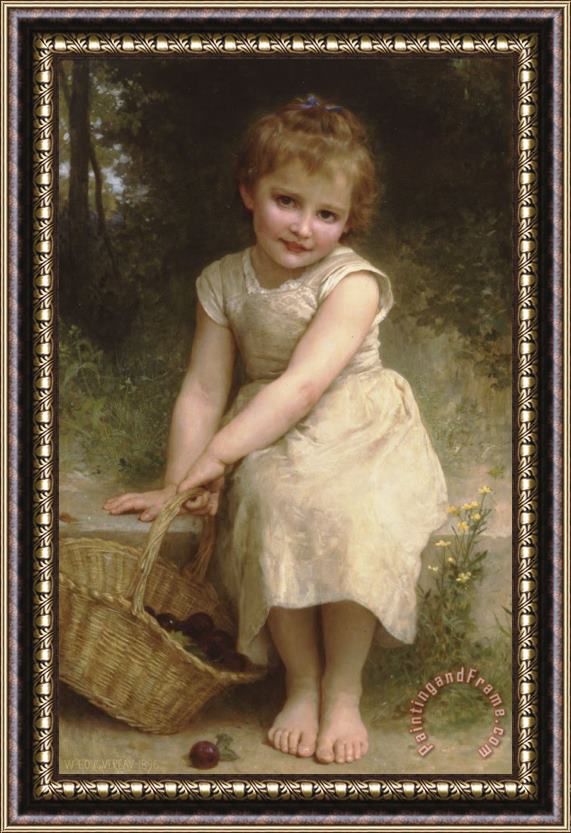 William Adolphe Bouguereau Plums Framed Painting