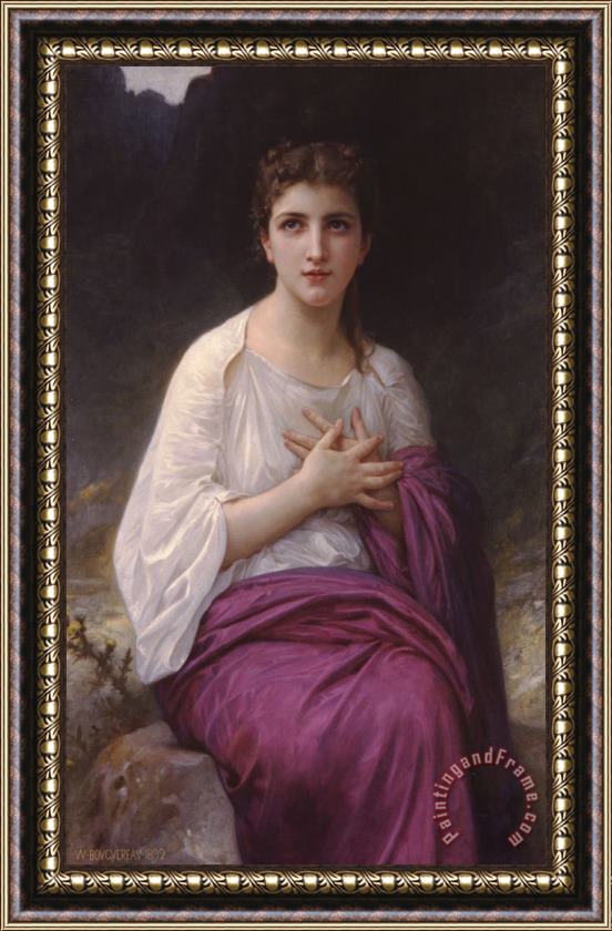 William Adolphe Bouguereau Psyche Framed Painting