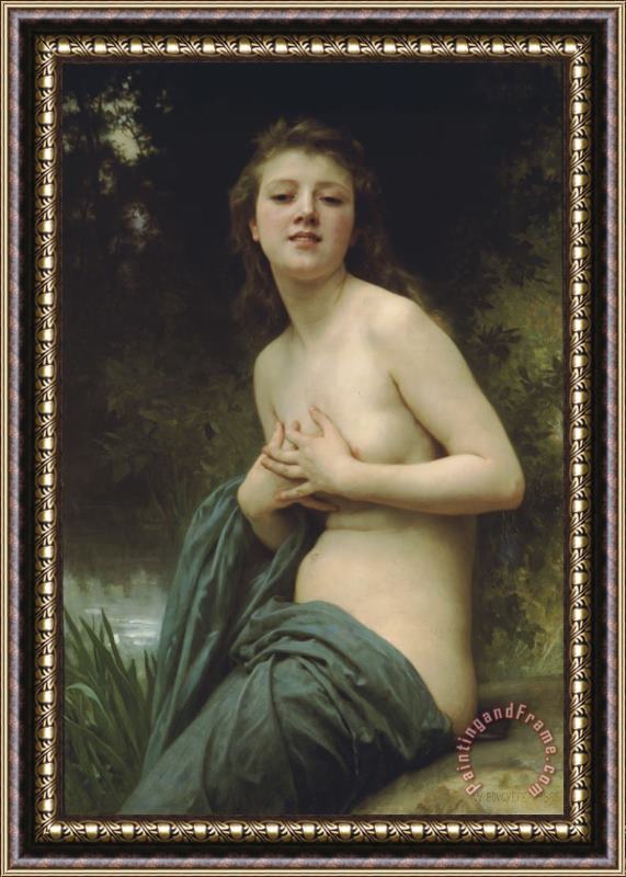 William Adolphe Bouguereau Spring Breeze Framed Painting