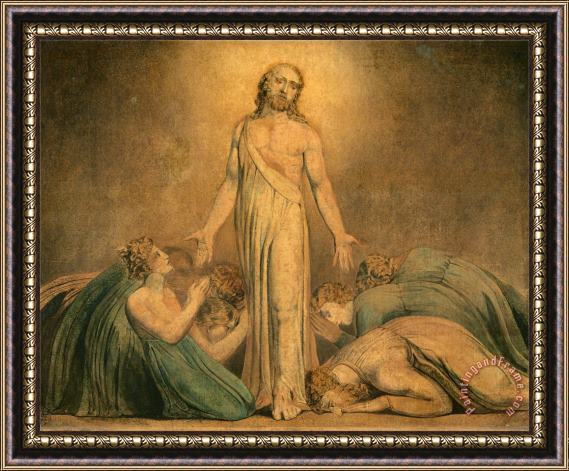 William Blake Christ Appearing to The Apostles After The Resurrection Framed Painting