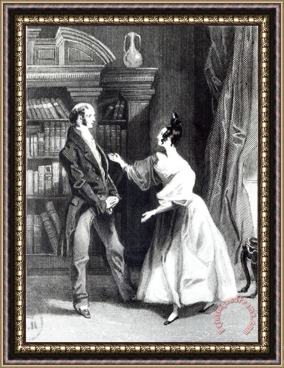 William Greatbach She Then Told Him What Mr Darcy Had Voluntarily Done For Lydia Framed Painting