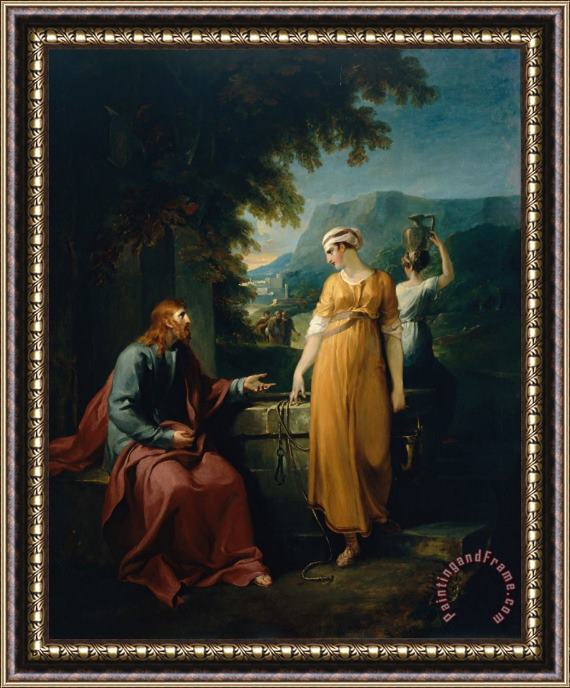 William Hamilton Christ And The Woman of Samaria Framed Painting