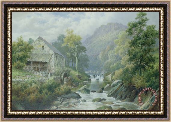 William Henry Mander Old Disused Mill Dolgelly Framed Painting