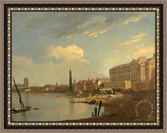 William Hodges The Thames And The Adelphi Framed Painting