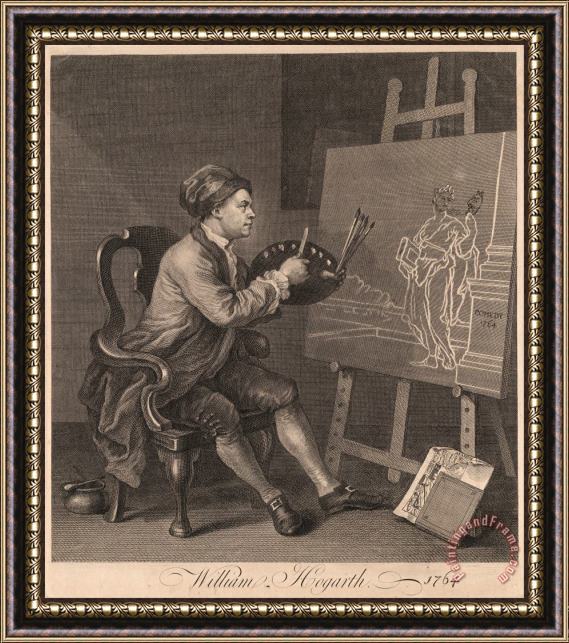 William Hogarth Hogarth Painting The Comic Muse Framed Print