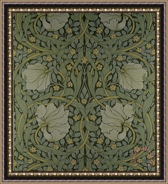 William Morris Pimpernel Wallpaper Design Framed Print