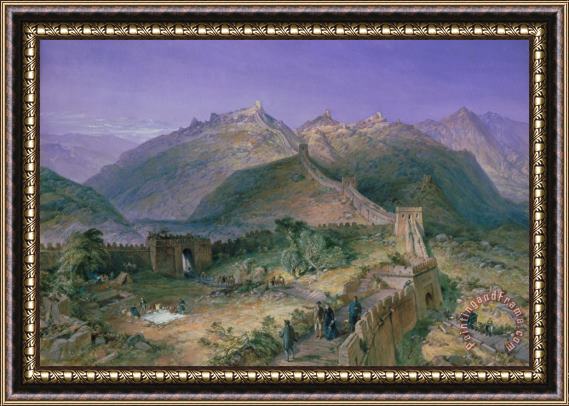 William Simpson The Great Wall of China Framed Print
