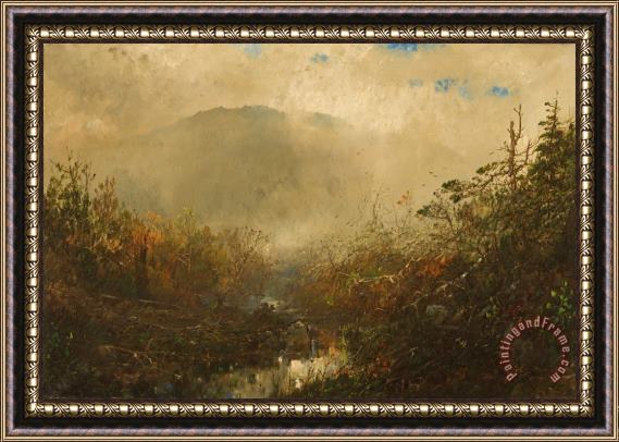 William Sonntag Coming Storm in the Adirondacks Framed Print