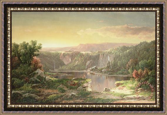 William Sonntag Mountain Lake near Piedmont Framed Print