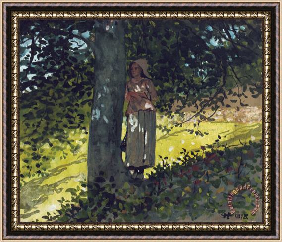 Winslow Homer A Shady Spot Framed Painting