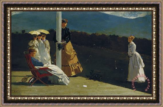 Winslow Homer Croquet Match Framed Painting