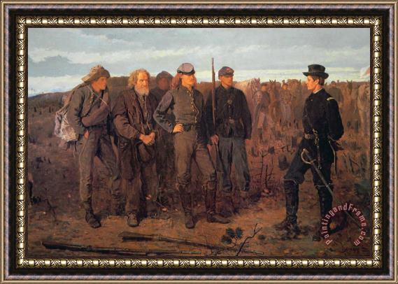 Winslow Homer Prisoners from the Front Framed Print