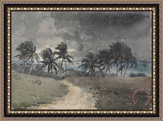 Winslow Homer Storm, Bahamas Framed Print