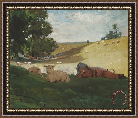Winslow Homer Warm Afternoon (shepherdess) Framed Painting