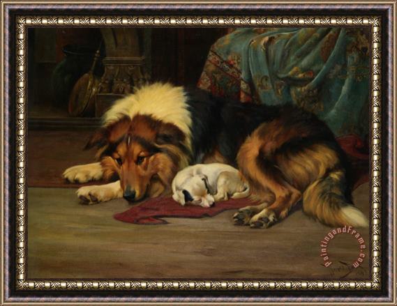 Wright Barker No Walk Today Framed Painting