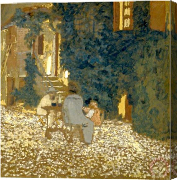 2017 new Repast in a Garden by Edouard Vuillard Stretched Canvas Painting / Canvas Art