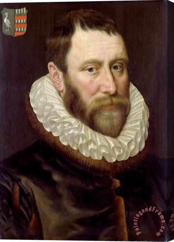 Adriaen Thomasz. Key Portrait of Jacob Bas Claesz (1536 1589) Stretched Canvas Print / Canvas Art