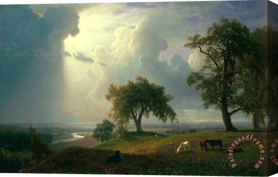Albert Bierstadt California Spring Stretched Canvas Print / Canvas Art