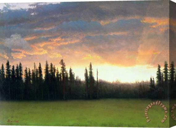 Albert Bierstadt California Sunset Stretched Canvas Painting / Canvas Art