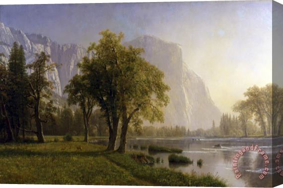 Albert Bierstadt El Capitan, Yosemite Valley, California Stretched Canvas Painting / Canvas Art