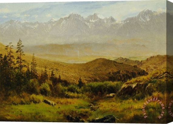 Albert Bierstadt In the Foothills of the Rockies Stretched Canvas Print / Canvas Art