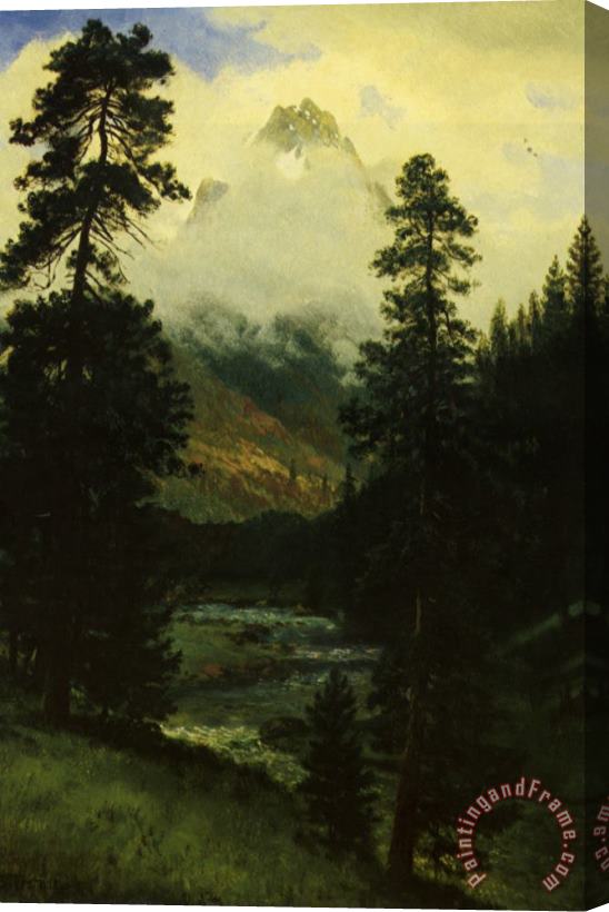 Albert Bierstadt Landers Peak Stretched Canvas Print / Canvas Art