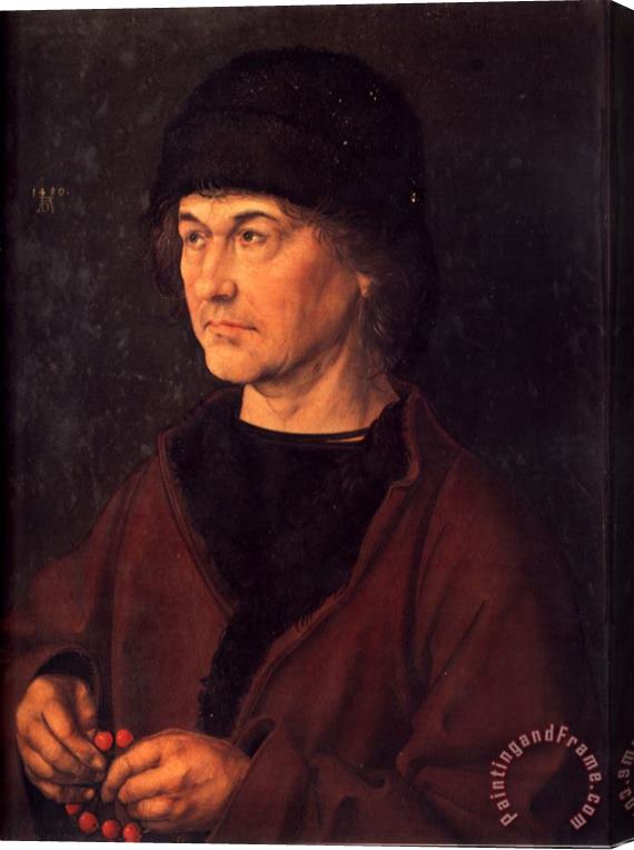 Albrecht Durer Portrait of Albrecht Dürer The Elder Stretched Canvas Print / Canvas Art