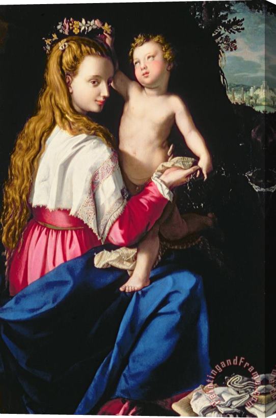 Alessandro Allori Madonna And Child Stretched Canvas Print / Canvas Art