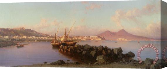 Alessandro la Volpe View of the Bay of Naples Stretched Canvas Painting / Canvas Art