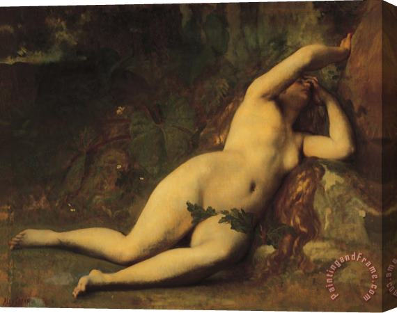 Alexandre Cabanel Eve After The Fall Stretched Canvas Print / Canvas Art