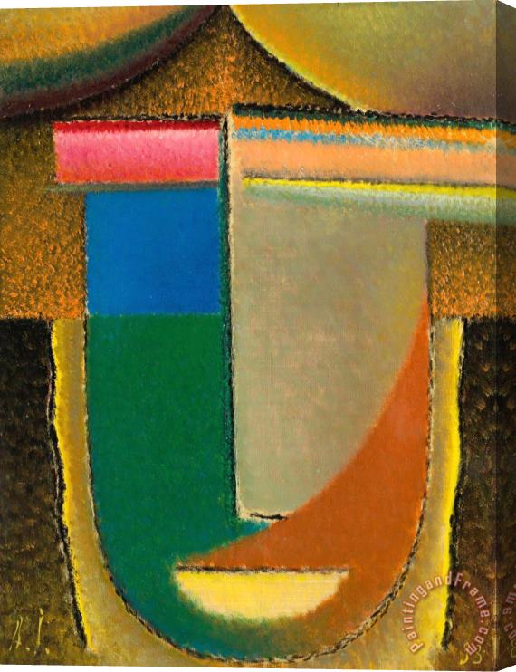Alexei Jawlensky Abstract Head: Africa Stretched Canvas Print / Canvas Art