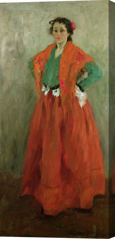 Alexej von Jawlensky The Artists Wife Dressed As A Spanish Woman Stretched Canvas Print / Canvas Art