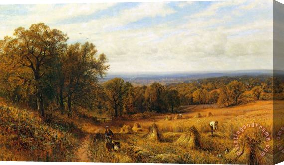 Alfred Glendening Harvest Time Stretched Canvas Painting / Canvas Art
