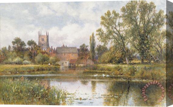 Alfred Glendening The Millpond Stretched Canvas Print / Canvas Art