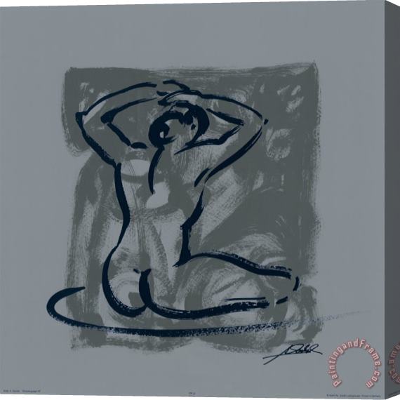 alfred gockel Body Language Vii Stretched Canvas Print / Canvas Art
