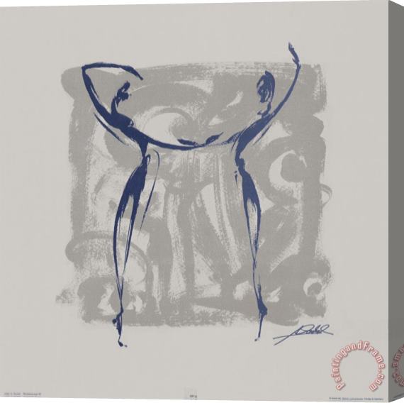 alfred gockel Body Language Xii Stretched Canvas Print / Canvas Art