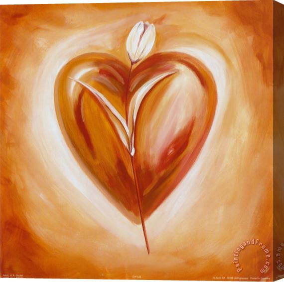 alfred gockel Shades of Love Chocolate Stretched Canvas Painting / Canvas Art