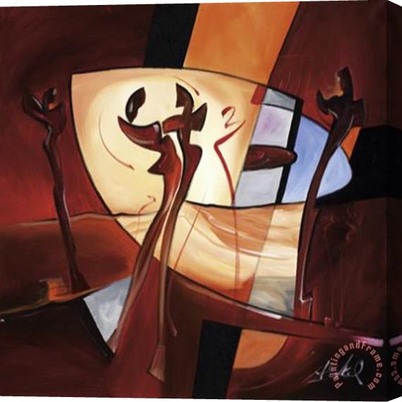 alfred gockel Spotlight Dancing Iii Stretched Canvas Painting / Canvas Art