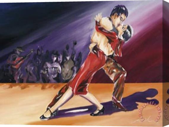 alfred gockel Tangerine Tango Iii Stretched Canvas Painting / Canvas Art